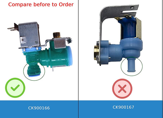 GlobPro WPW10498990 Fridge Water Inlet Valve 1 Coil 4" length Approx. Replacement for and compatible with Whirlpool KitchenAid Kenmore Heavy DUTY