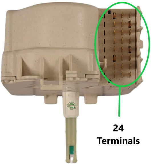 GlobPro WP21002232 Washer Timer 6" ¼ length Approx. 24" terminals Replacement for and compatible with Maytag Heavy DUTY