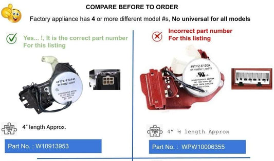 GlobPro W10913953 Washer Shift Actuator 4" length Approx. Replacement for and compatible with Whirlpool Amana Maytag Kenmore Heavy DUTY