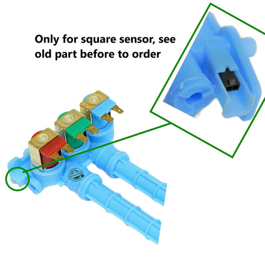 GlobPro 134866600 134371210 Washer Water Valve Replacement for and compatible with Frigidaire Electriolux OEM Manufacturer PS1145747, 1154727, AP3844428, 134870300, 1461080, PS2330891, AP4354012