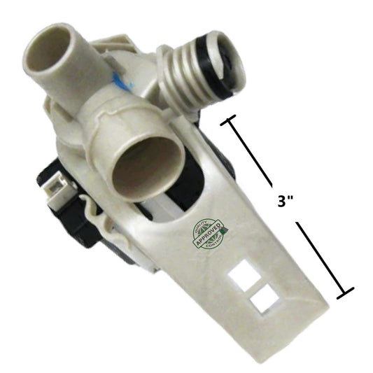 GlobPro PD00003103 EAP11740556 AP6007441 PS11740556 Washer Water Drain Pump 7" ¼ large Approx. Replacement for and compatible with Crosley Maytag Amana Heavy DUTY
