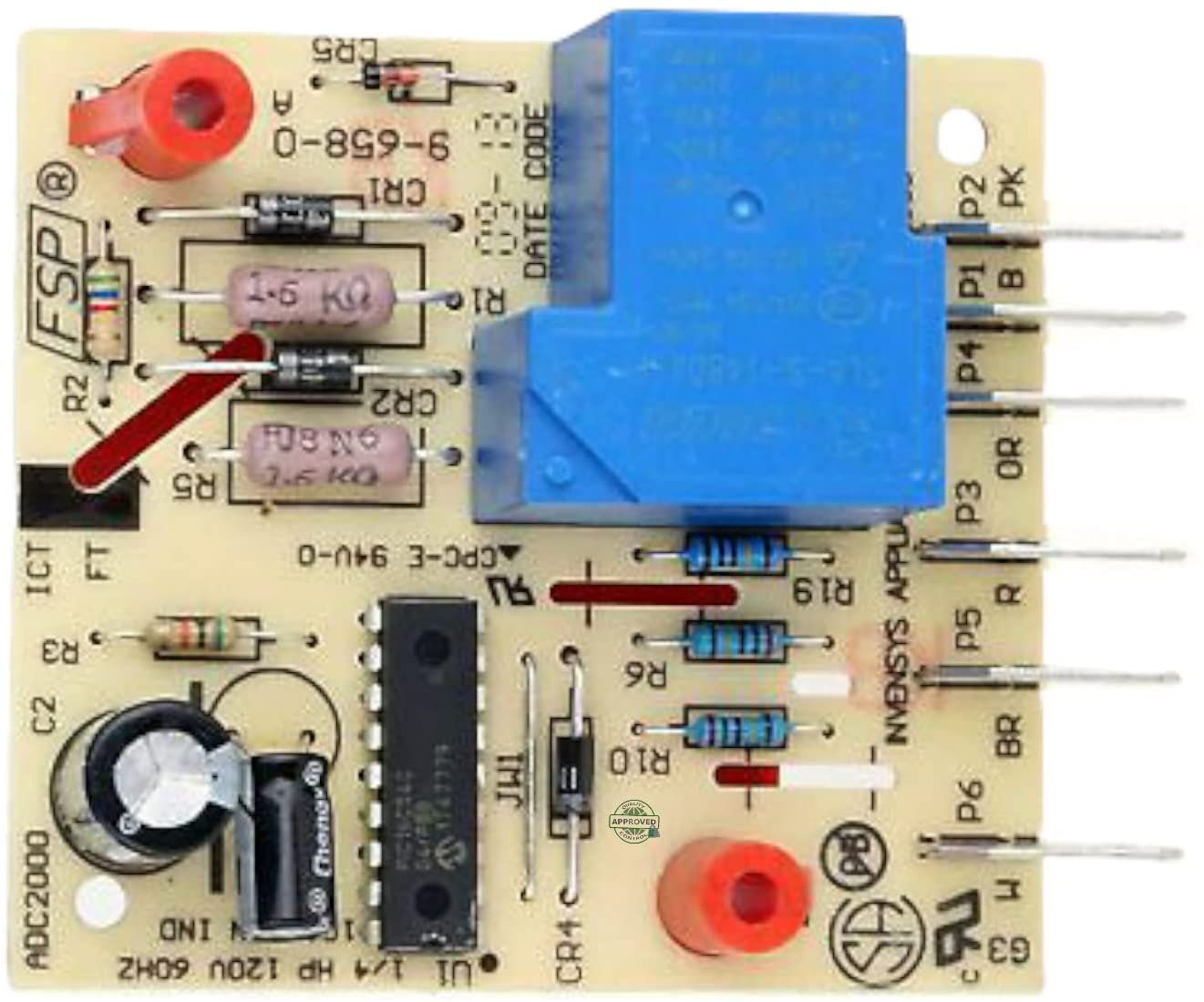 GlobPro WPW10352689 Fridge Main Control Board 5" ΒΌ length Approx. Replacement for and compatible with Maytag Whirlpool Kenmore Heavy DUTY