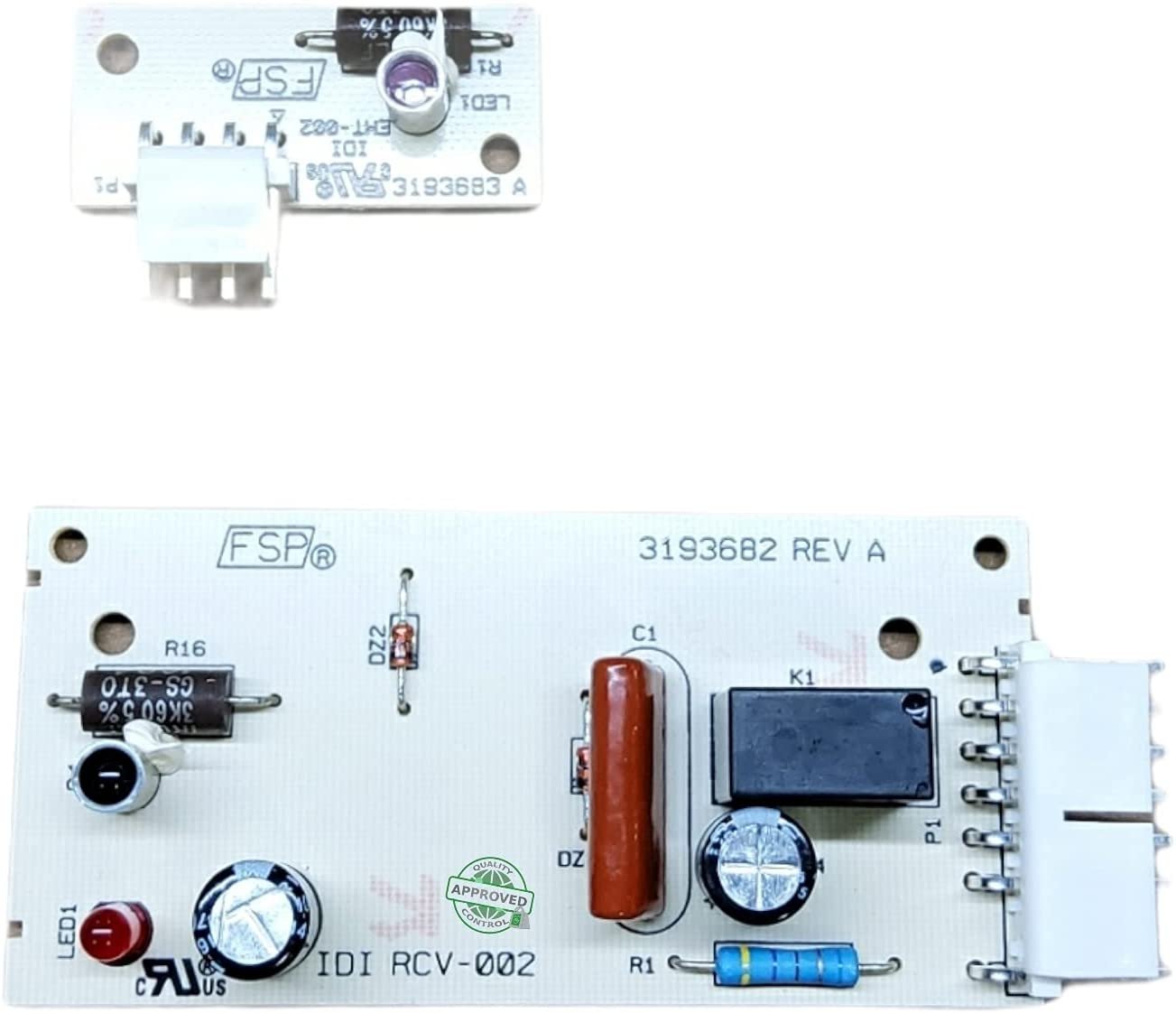 GlobPro 4388635 4389102 4389102R W10193666 Fridge Control Board Kit 10" Β½ length Approx. Replacement for and compatible with KitchenAid Whirlpool Kenmore Maytag Heavy DUTY
