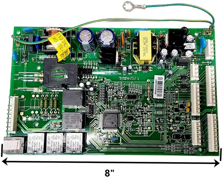 GlobPro WR55X10024 WR55X10037 WR55X10045 WR55X10056 Frid Main Control Board 8" Length Approx. Replacement for and compatible with General Electric Heavy DUTY