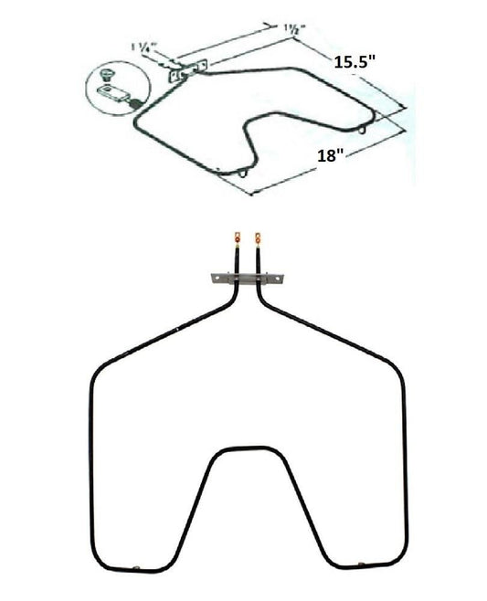 GE Kenmore Oven Stove Element, Bake 2585 W, 220-250 V PS249483