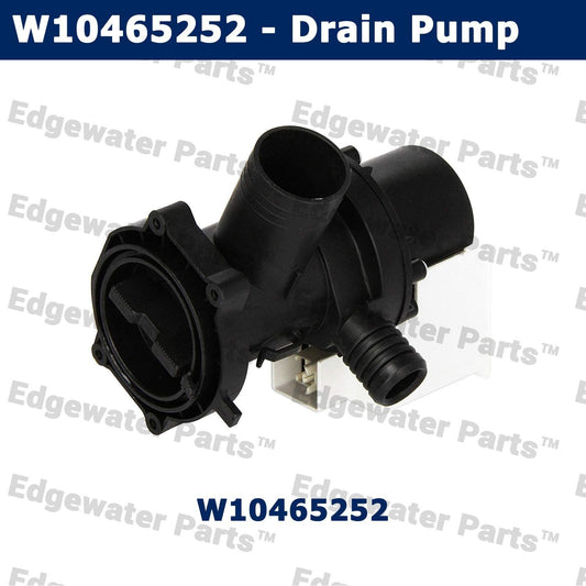 Edgewater Parts W10465252, AP6021852, PS11755180 Washing Machine Water Drain Pump Compatible with Whirlpool and Maytag