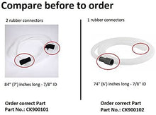DrEquipUS 3374077 3368781 2731 Drain Hose Assembly 80" long, 7/8" ID, made for hot water Replacement for and compatible with Crosley Whirlpool Roper Kenmore Heavy DUTY