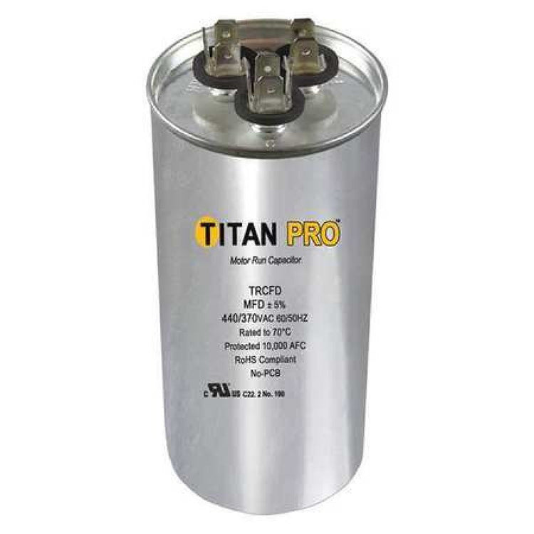 TITAN PRO TRCFD3575 Motor Dual Run Cap,35/7.5 MFD,370-440V