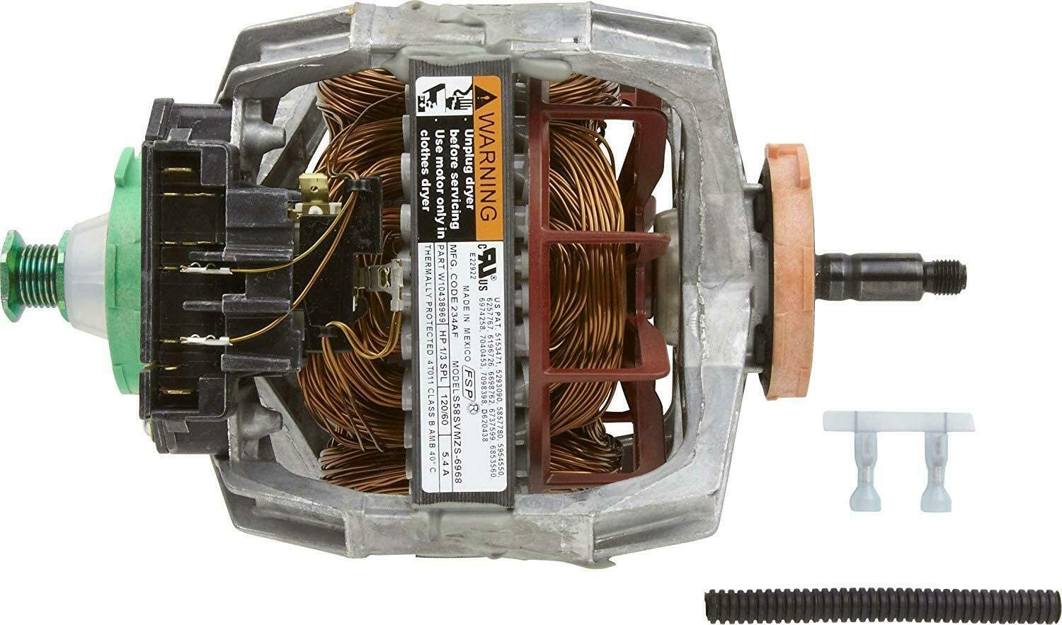 (NEW) WP279787 Dryer Motor for WP Kenmore Roper Kirkland 27" 279787 661655, 8528320, 8538320, 8538263, 8539556, W10250900, AP3094233, PS334287 + many models in description