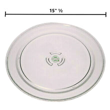 GlobPro 8205992 Microwave Glass Turntable Tray 15" ½ Diameter Approx. Replacement for and Compatible with Samsung Kenmore Heavy Duty