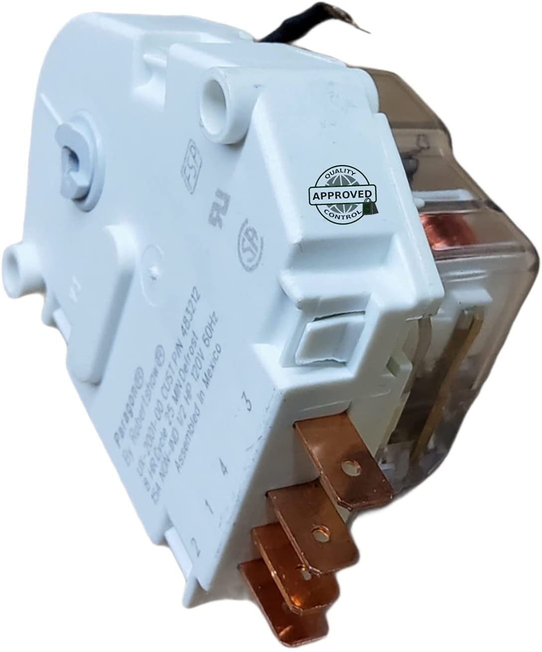 GlobPro 8133 53736 55525 56627 Fridge Defrost Timer Kit 7" Β½ length Approx. Replacement for and compatible with Whirlpool KitchenAid Estate Kenmore Heavy DUTY