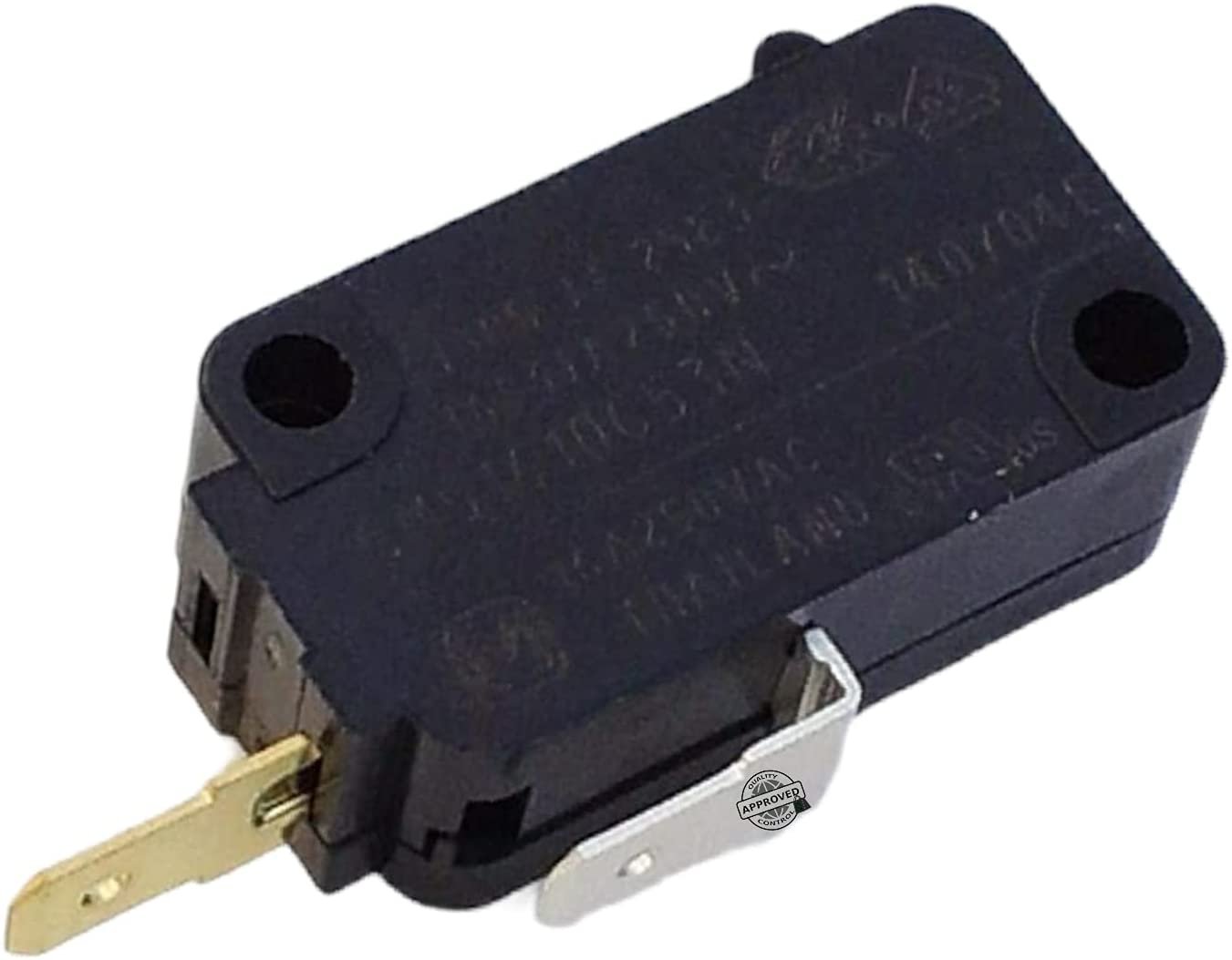 GlobPro WB24X0441 WB24X0445 WB24X0796 WB24X0801 Microwave Secondary Door Switch 1" ½ Length Approx. Replacement for and Compatible with GE Hotpoint Kenmore Heavy Duty