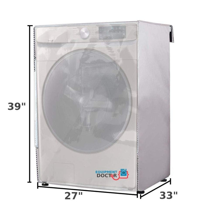 EQUIPMENT DOCTOR US Washer/Dryer Cover for Front-Loading Machine - Waterproof W27"D33"H39" Part Number COMM1002