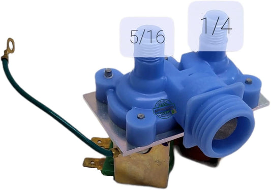 GlobPro GVI1000 PS1726261 R0175009 R1750-9 Frid. Water Inlet Valve 5/16" - ¼" Replacement for and compatible with Amana Heavy DUTY