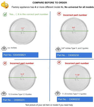 GlobPro PD00040876 AP6230677 PS12071366 EAP12071366 Miicrowave Oven Glass Turntable Tray Diameter: 13,5 inches (345mm) Replacement for and Compatible with Frigidaire Kenmore Electrolux Heavy Duty