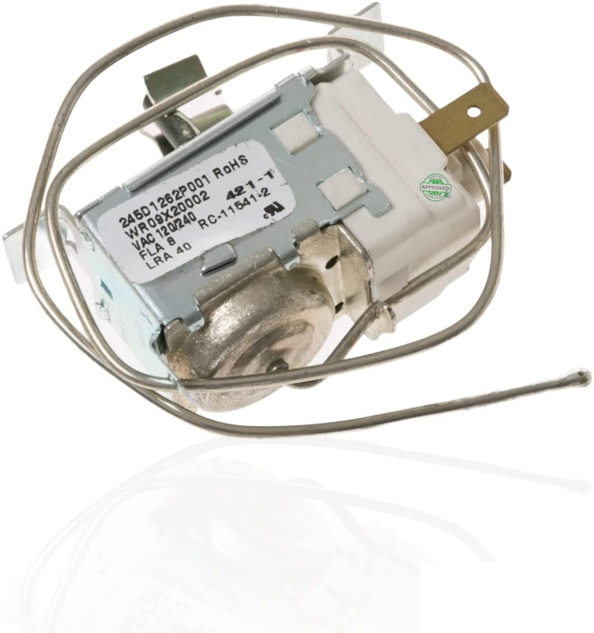 GlobPro WR09X20002 Fridge Temperature Control Thermostat 2" ΒΎ length Approx Replacement for and compatible with Hotpoint GE Kenmore Heavy DUTY