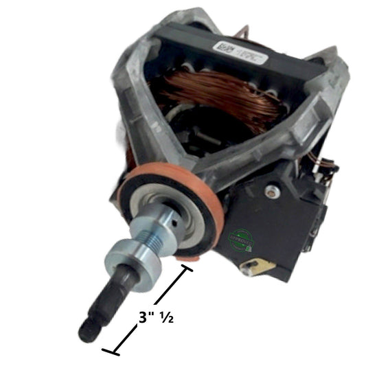 GlobPro W10448888 Laundry washer motor 3" ½ shaft length Approx. Replacement for and compatible with Whirlpool Kenmore Maytag Heavy DUTY