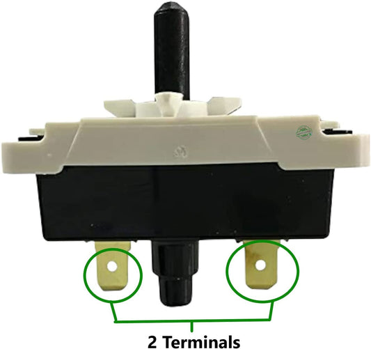 GlobPro AP6009036 PS11742178 EAP11742178 PD00003330 Dryer Push To Start Switch 2 Terminals Replacement for and compatible with Whirlpool Kenmore Maytag Admiral Heavy DUTY