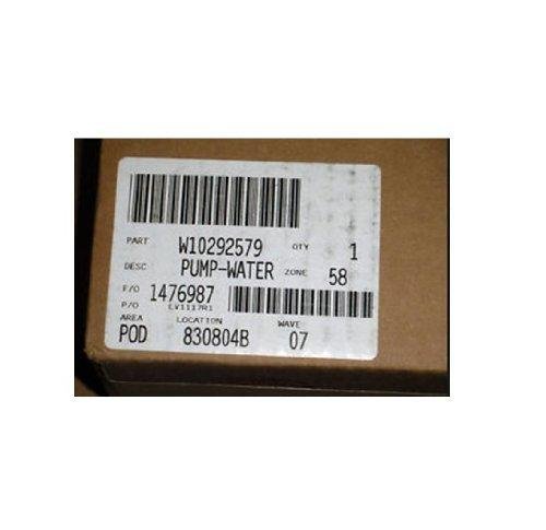 Whirlpool W10292579 Pump-Water