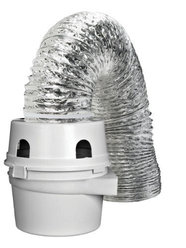 Express Parts  Dundas Jafine TDIDVKZW Indoor Dryer Vent Kit with 4-Inch by 5-Foot Proflex Duct, White