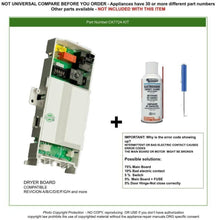 GlobPro CK7724 KIT Dryer Control Board AP6015083 PS11748355 Replacement for and compatible with Kenmore Whirlpool Heavy DUTY