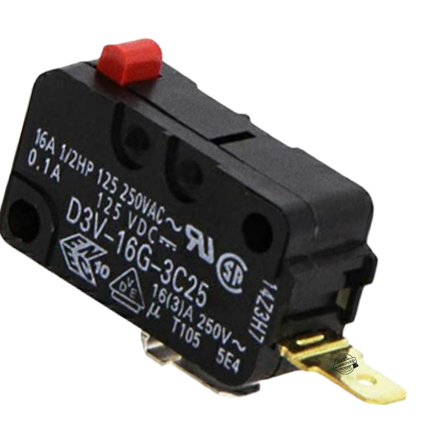 GlobPro WB24X0414 WB24X0426 WB24X0429 WB24X0439 Microwave Secondary Door Switch 1" Β½ Length Approx. Replacement for and Compatible with GE Hotpoint Kenmore Heavy Duty