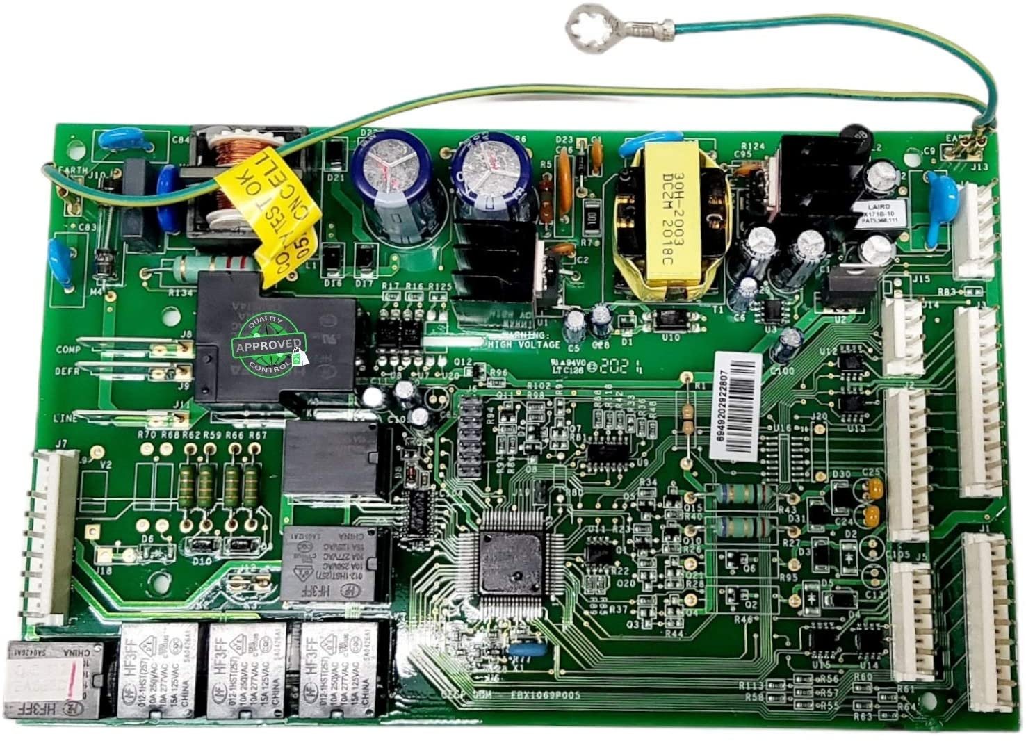 GlobPro WR55X10065 WR55X10079 WR55X10083 4512753 Frid Main Control Board 8" Length Approx. Replacement for and compatible with General Electric WR55X10065 WR55X10079 WR55X10083 4512753 Heavy DUTY