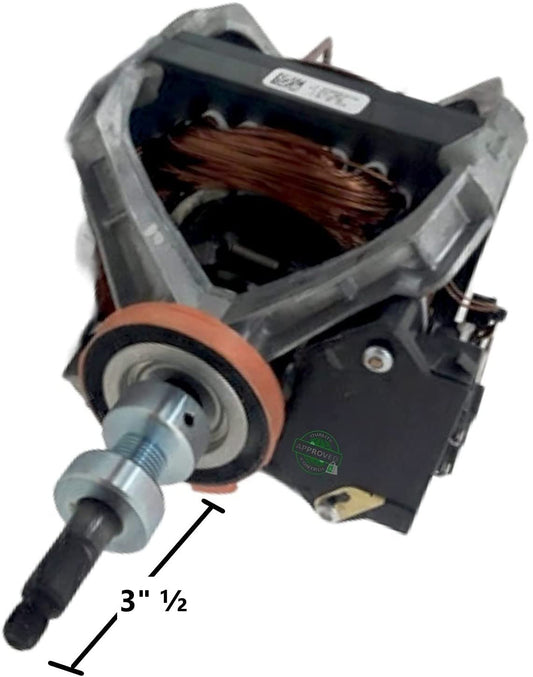 GlobPro 3391087 3391892 3391898 3395655 Laundry washer motor 3" ½ shaft length Approx. Replacement for and compatible with Whirlpool Kenmore Maytag Heavy DUTY